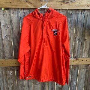 Holloway Syracuse University Orange windbreaker jacket men's size M.